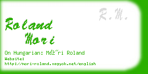 roland mori business card